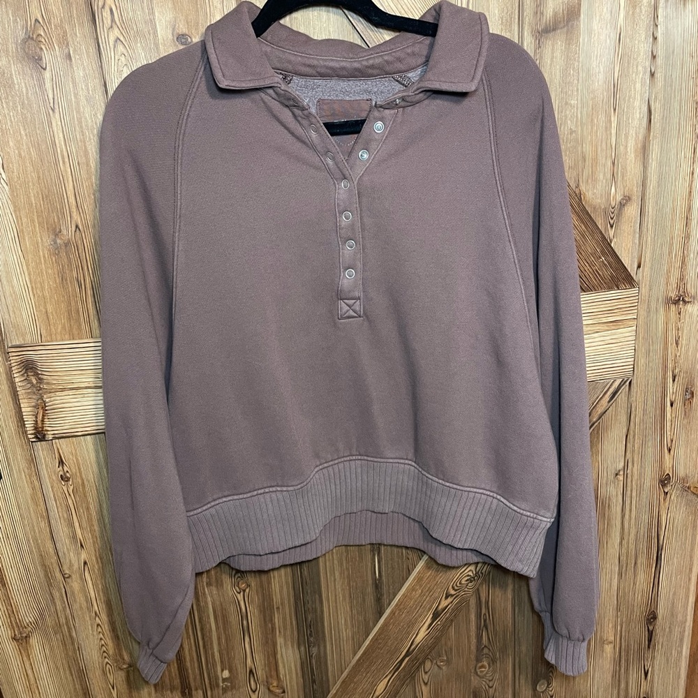 Aerie Quarter Snap Sweater